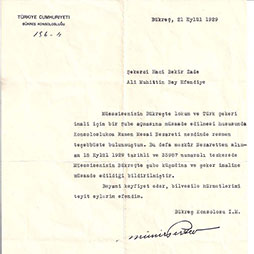 1929 Bükreş Konsolosluğu