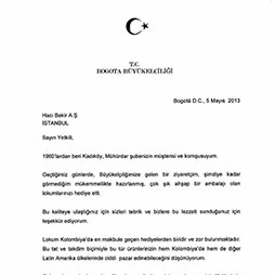 2013 Bogota Büyükelçiliği